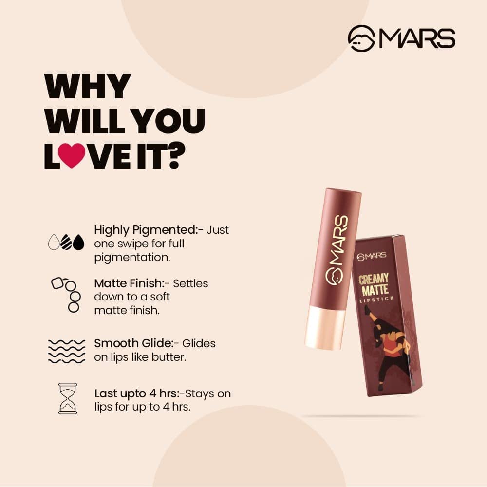 MARS Creamy Matte Lipstick - Image 3