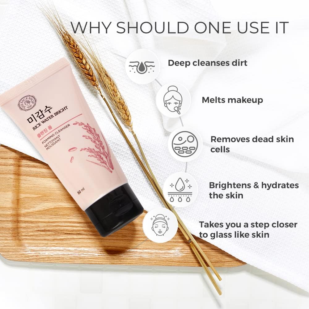 Rice Water Bright Foaming Face Wash - Image 7