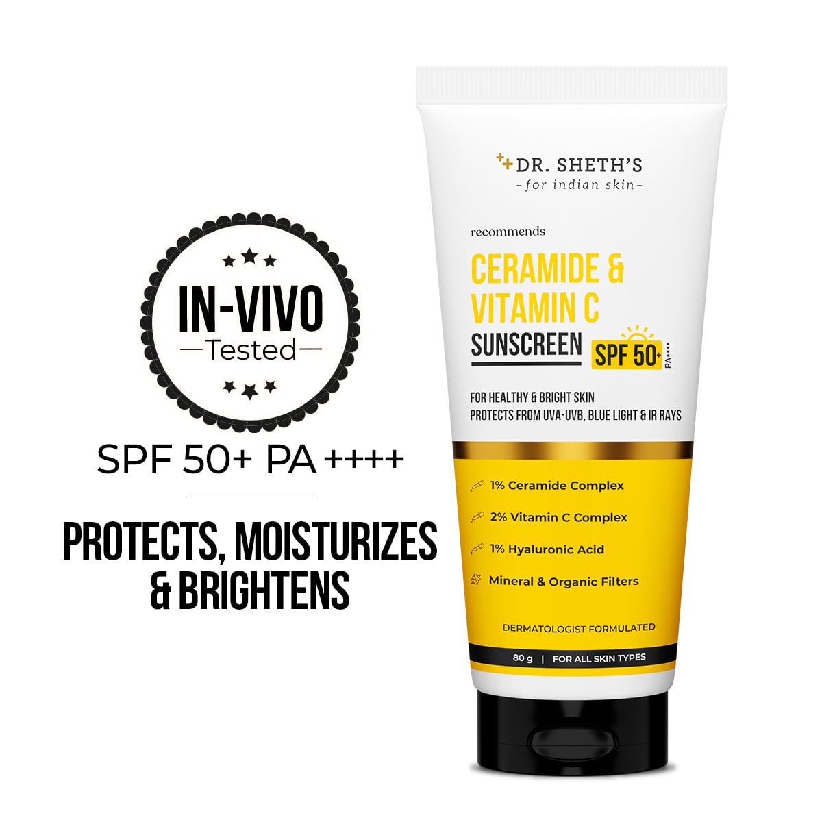 Dr. Sheth’s Ceramide & Vitamin C Sunscreen - Image 2