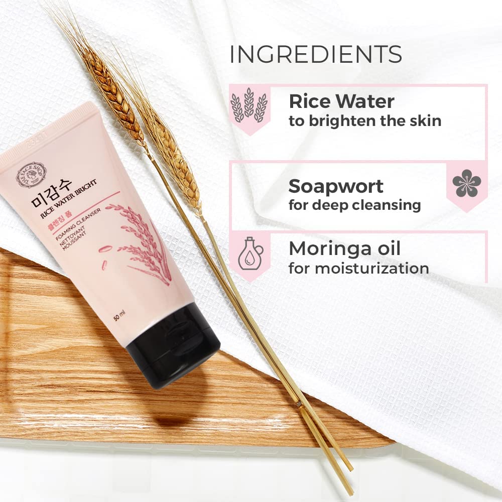 Rice Water Bright Foaming Face Wash - Image 5