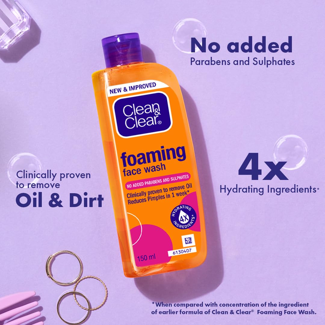 Clean & Clear Foaming Face Wash - Image 3