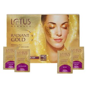 Lotus Herbals Radiant Gold Cellular Glow Facial Kit