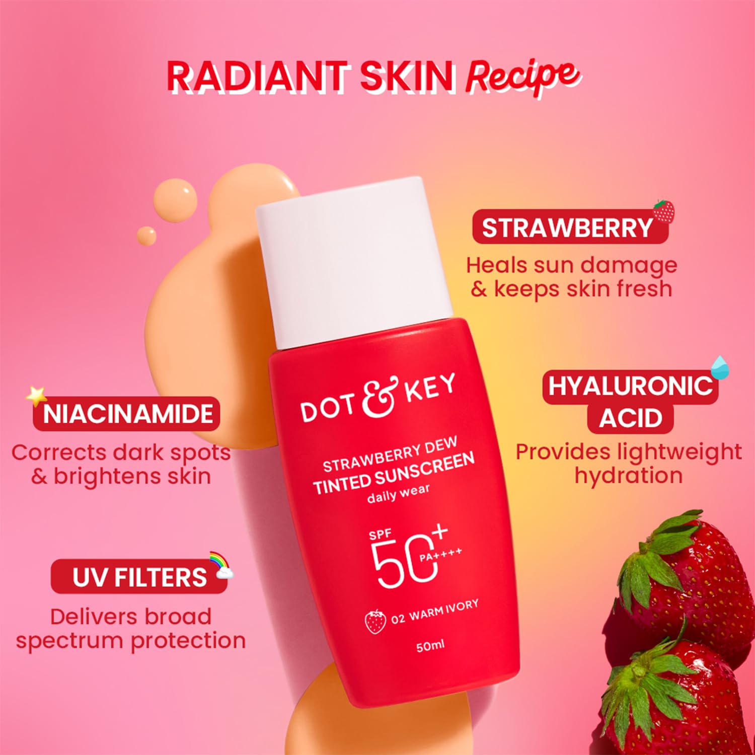 Dot & Key Tinted Sunscreen SPF 50 - Image 4