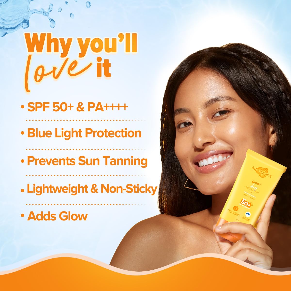 Aqualogica Glow+ Dewy Sunscreen - Image 3
