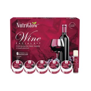 NutriGlow Red Wine Facial Kit for Glowing Skin