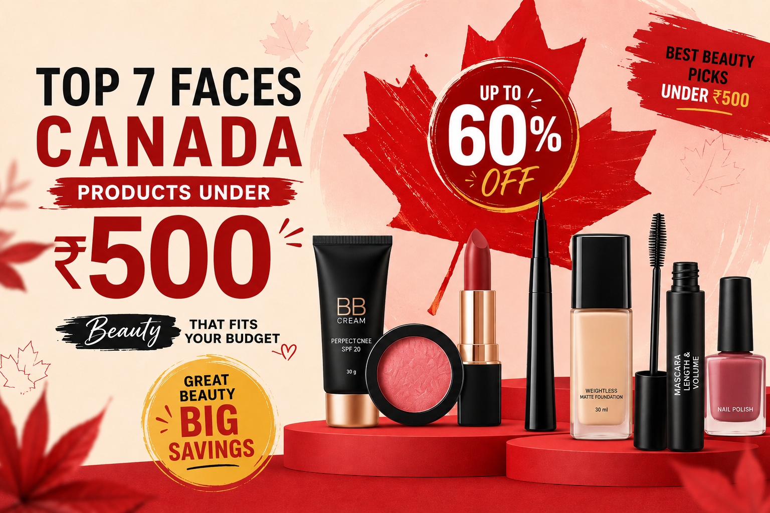 Top 7 Faces Canada Products Under ₹500 (2026)