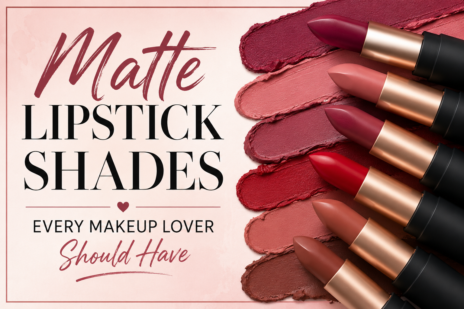 Matte Lipstick Shades Every Makeup Lover Should Have