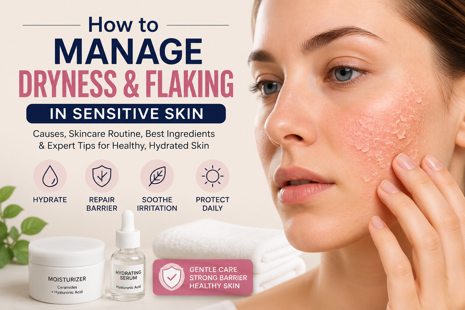 How to Manage Dryness and Flaking in Sensitive Skin (2026 Guide)