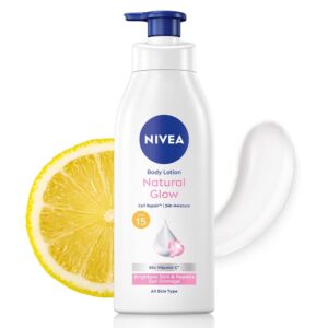 NIVEA Natural Glow Cell Repair Body Lotion with SPF 15