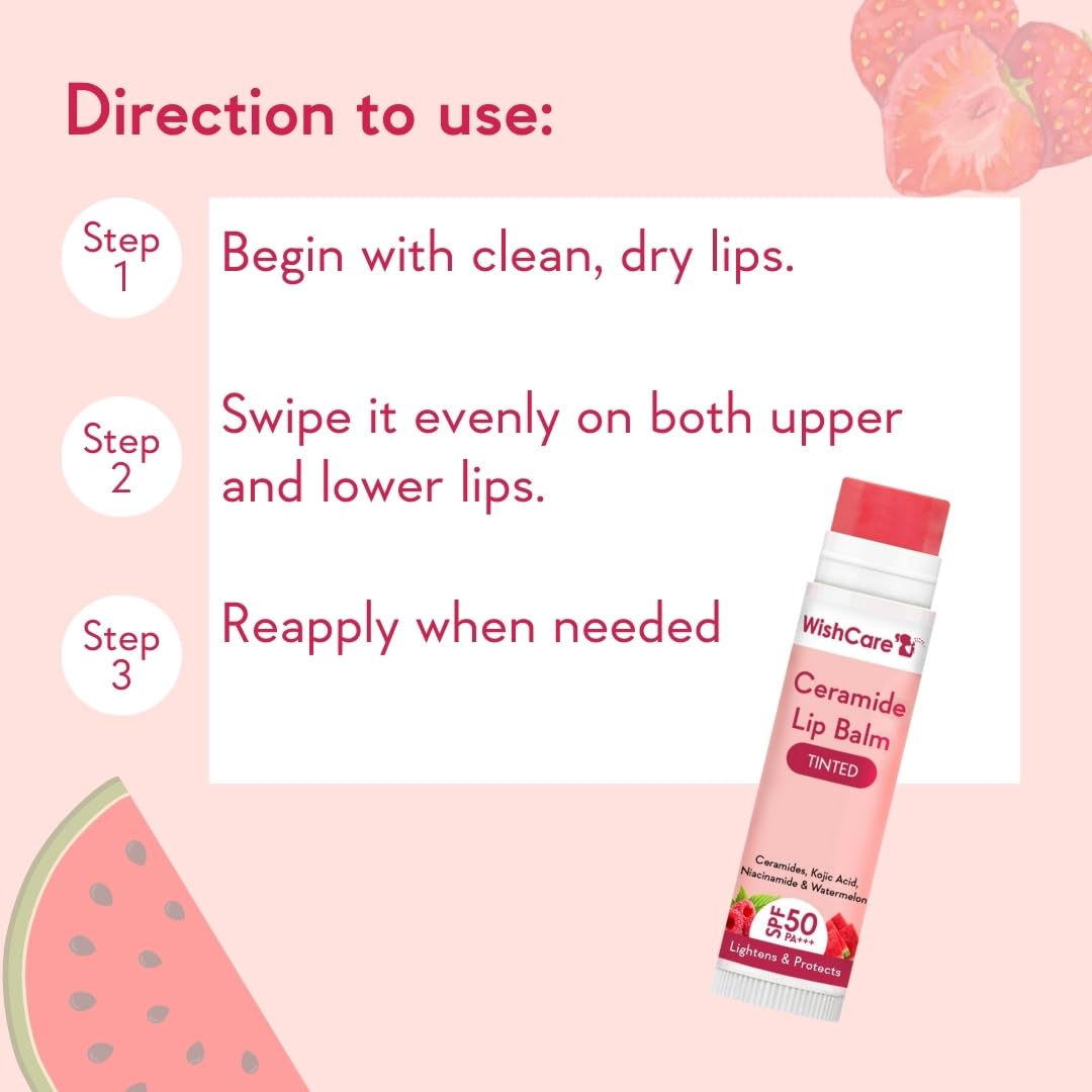 WishCare Tinted Lip Balm SPF 50 PA+++ - Image 5