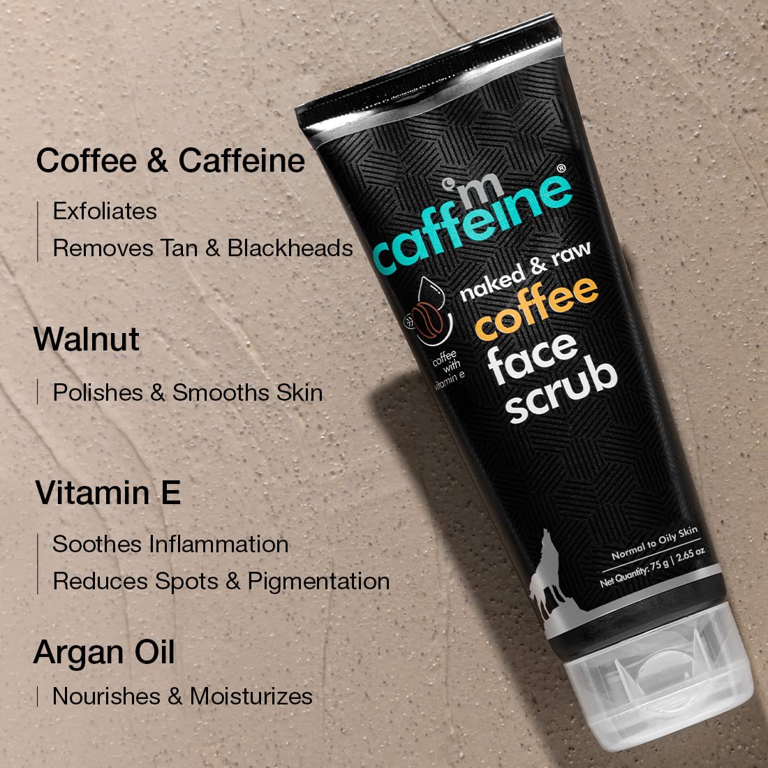 mCaffeine Cappuccino Coffee Face Scrub - Image 3