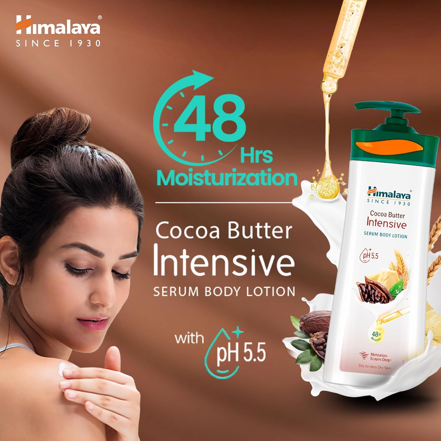 Himalaya Cocoa Butter Intensive Serum Body Lotion - Image 3