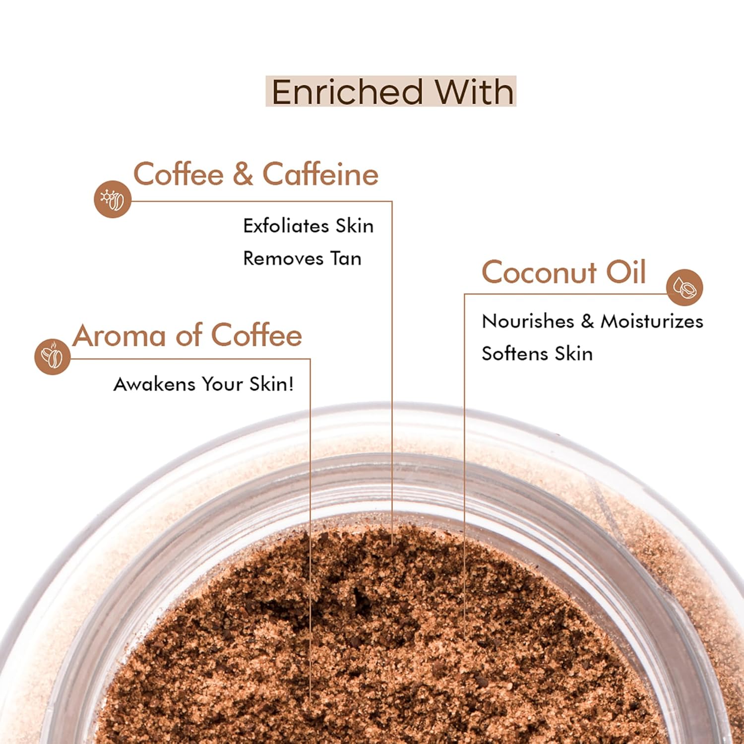 mCaffeine Naked & Raw Coffee Body Scrub - Image 2