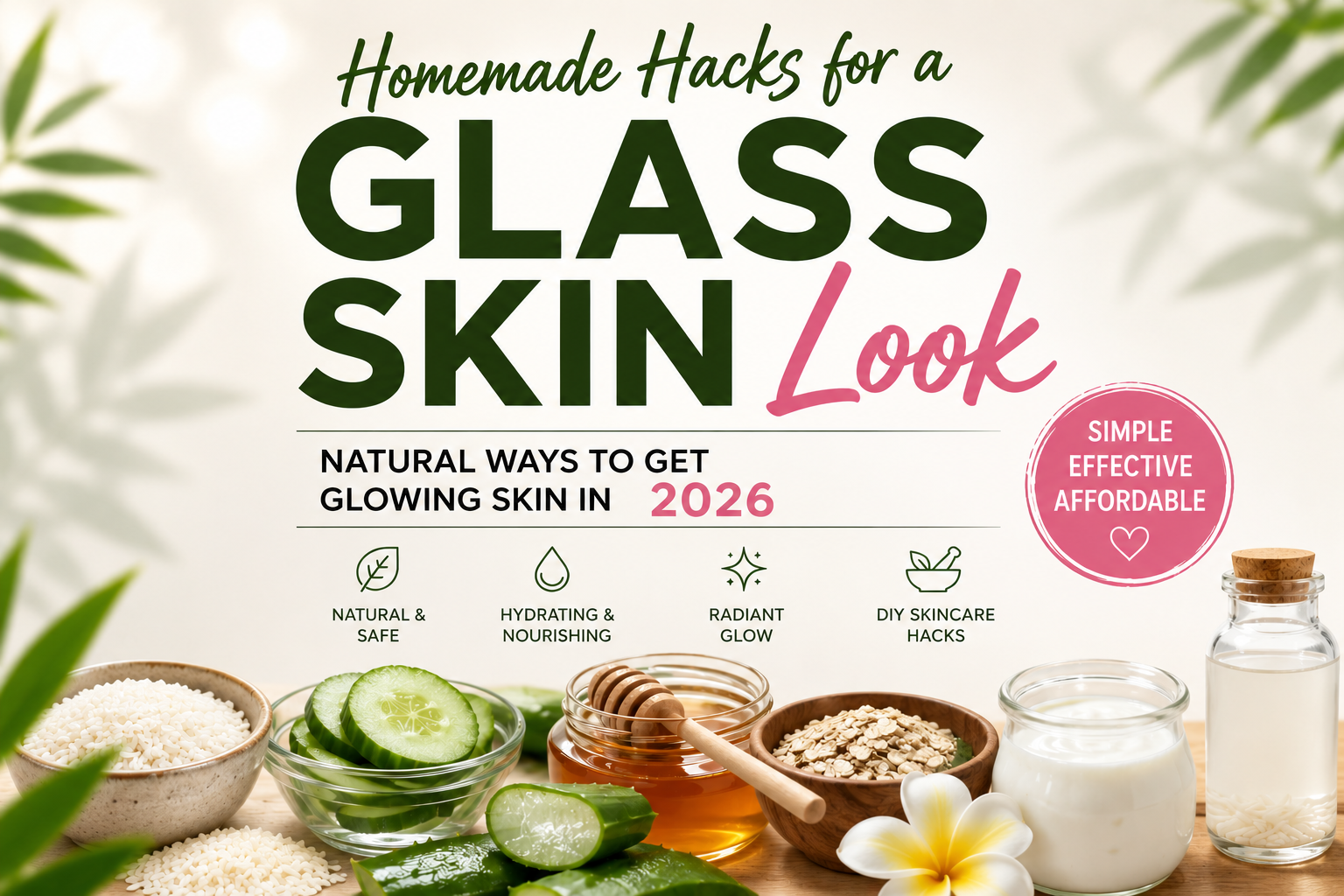Homemade Hacks for a Glass Skin Look: Natural Ways to Get Glowing Skin in 2026