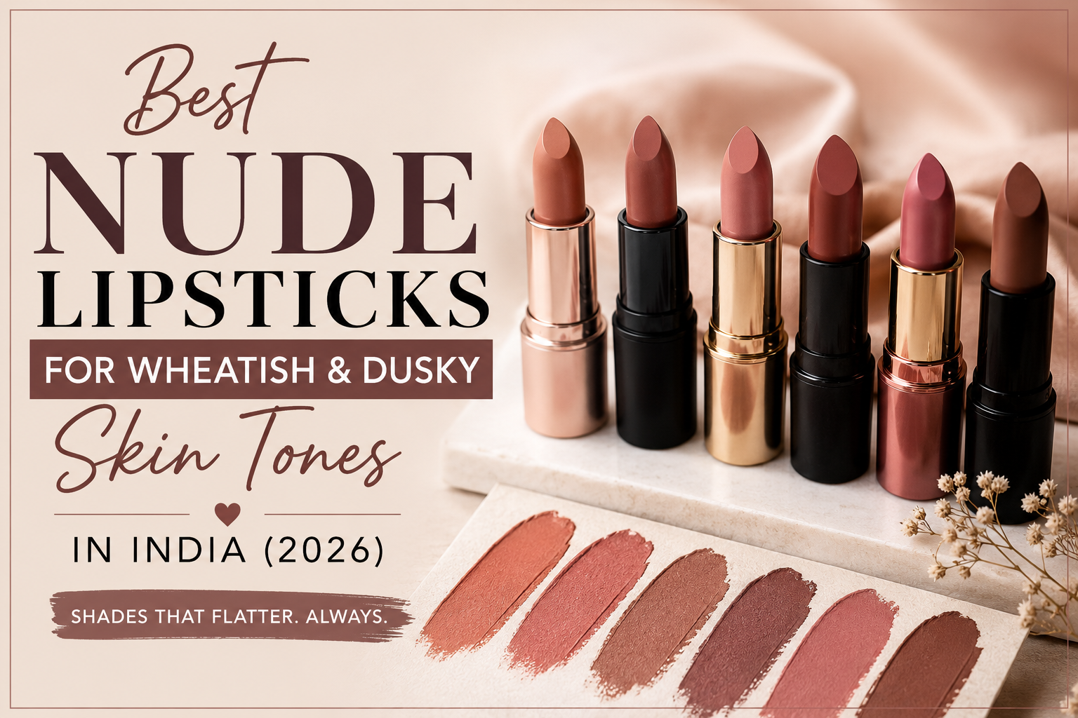 Best Nude Lipsticks for Wheatish & Dusky Skin (2026)