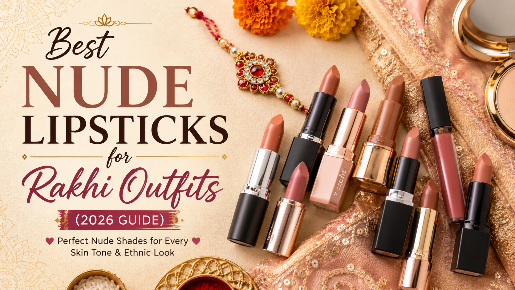 Best Nude Lipsticks for Rakhi Outfits in India 2026 Guide)