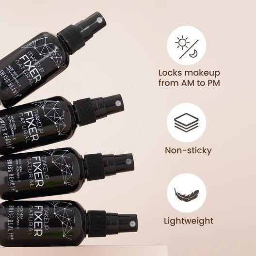 Swiss Beauty Long lasting Misty Finish Professional Makeup Fixer Spray - Image 3