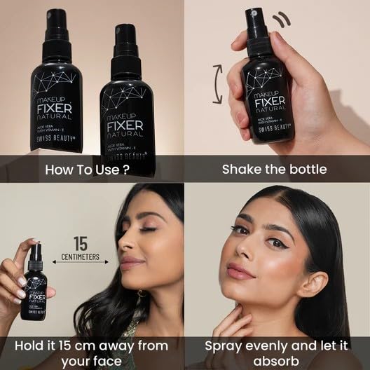Swiss Beauty Long lasting Misty Finish Professional Makeup Fixer Spray - Image 6