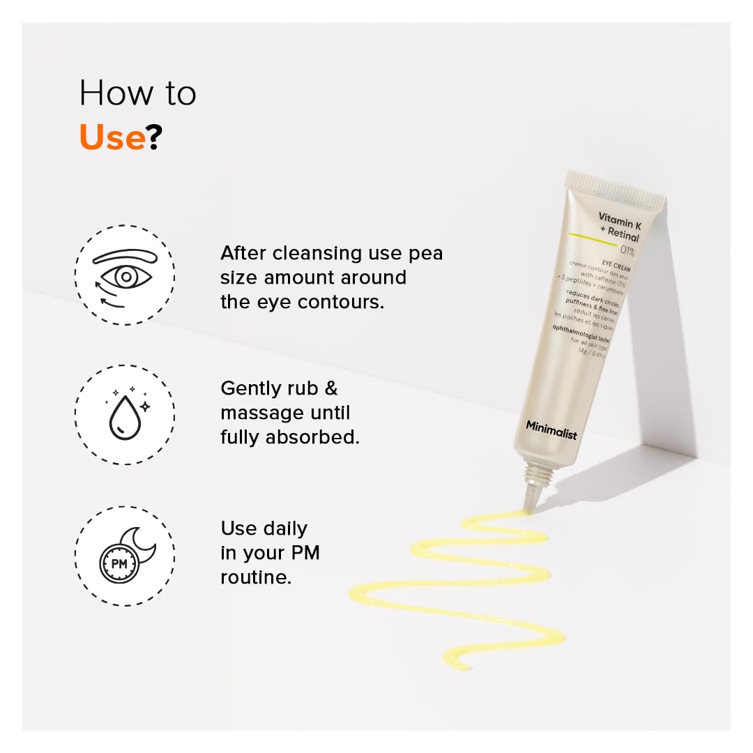 Minimalist Vitamin K + Retinal 01% Under Eye Cream - Image 6