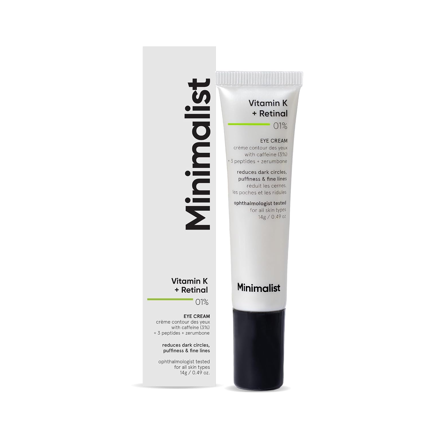 Minimalist Vitamin K + Retinal 01% Under Eye Cream