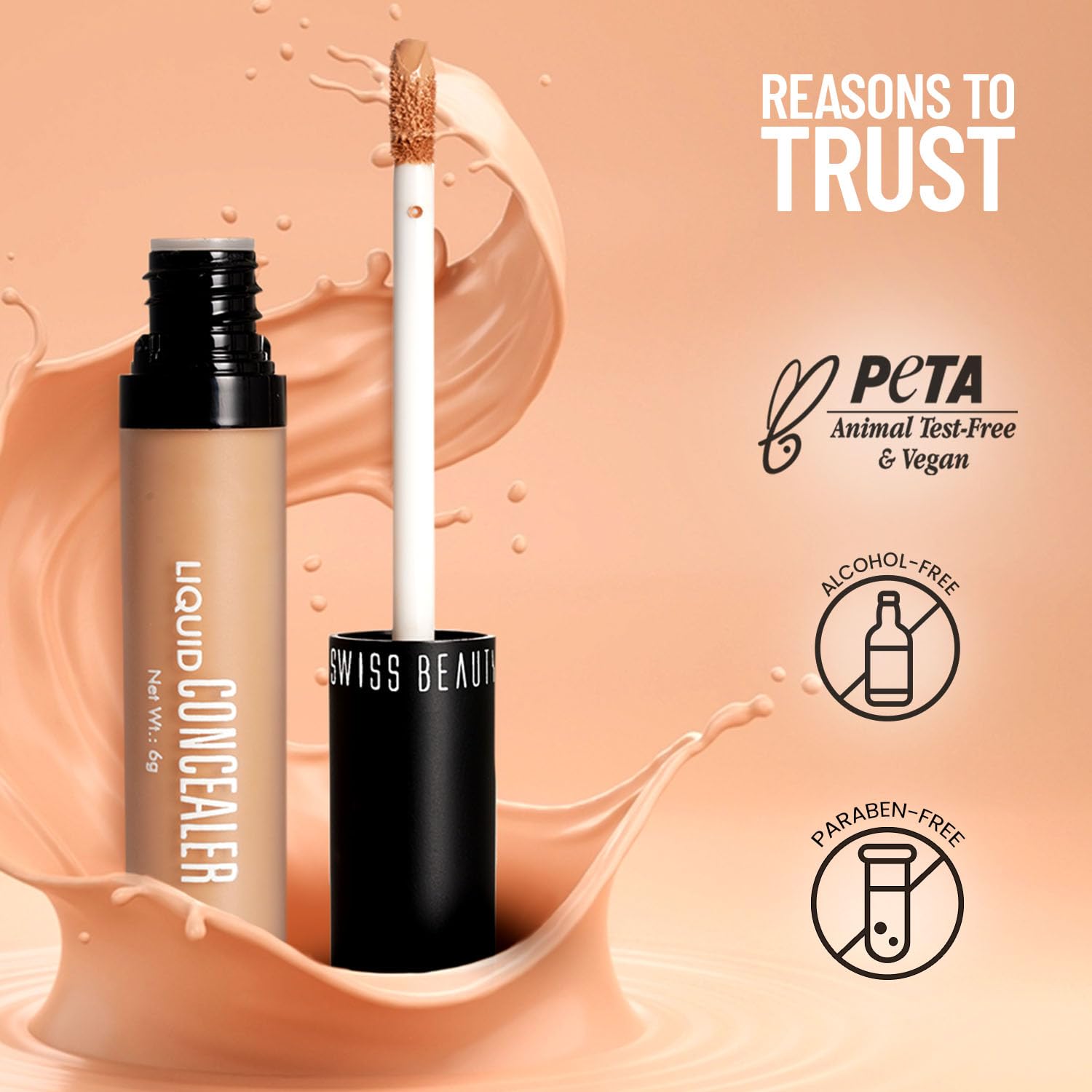 Swiss Beauty Perfect Liquid Light Weight Concealer - Image 4