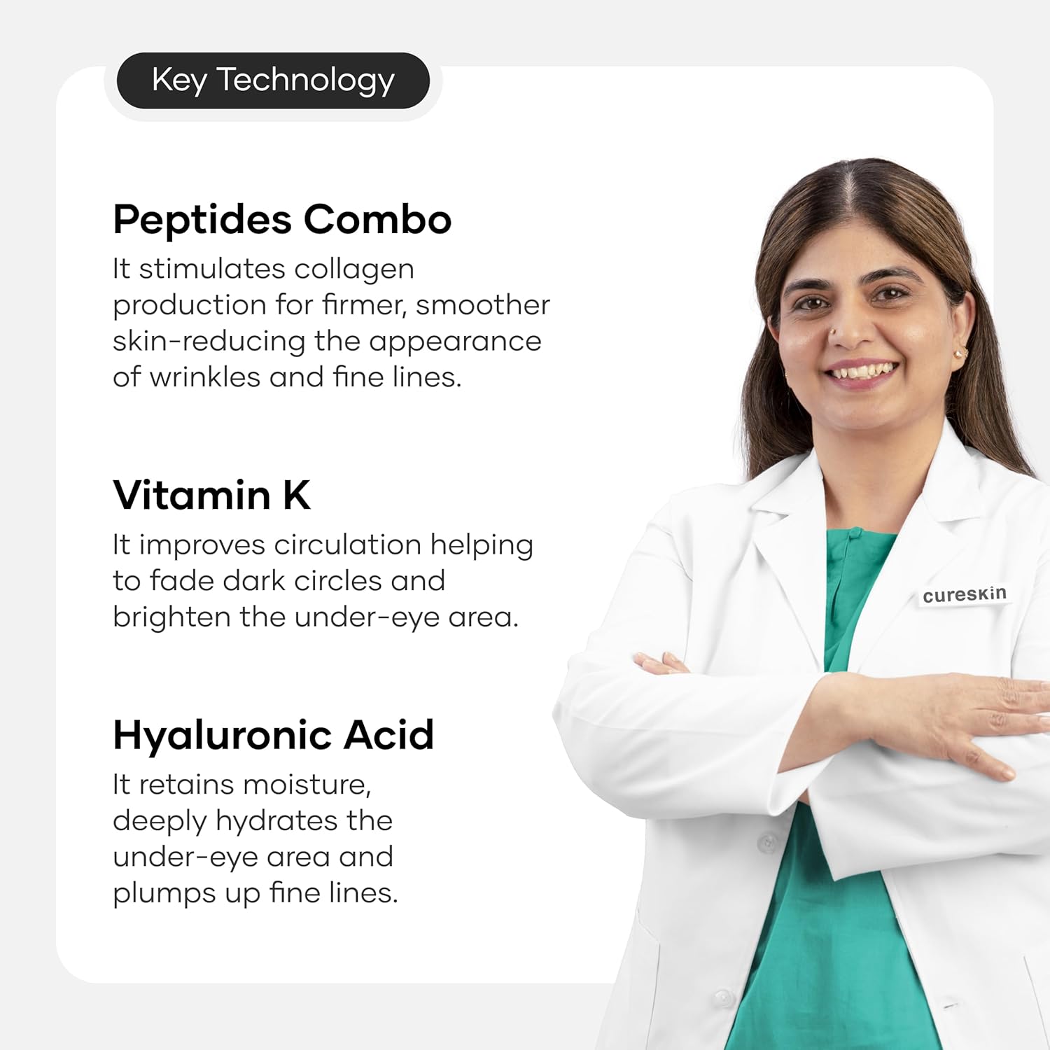 Cureskin Bio-Peptide Under Eye Gel - Image 4