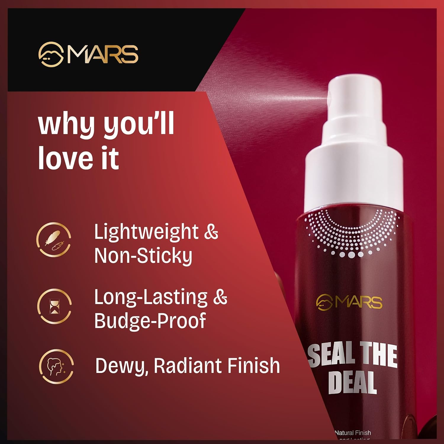 MARS Alcohol-Free Seal the Deal Makeup Fixer Spray - Image 2